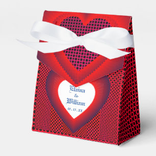 Rood Hart Liefde Huwelijk  Bedankdoosjes