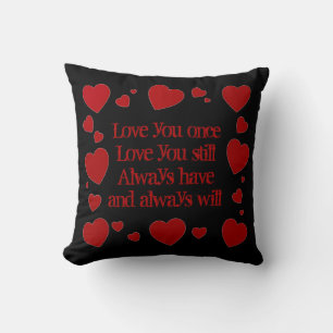 Rood hart liefde ritme decoratieve kussens