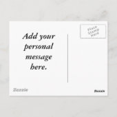 Rood hart lijst briefkaart (Achterkant)