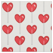 Rood hart lolly stof (Swatch)