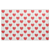 Rood hart lolly stof (Fat Quarter)