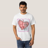 Rood Hart LVN Verpleegster T-shirt (Voorkant volledig)