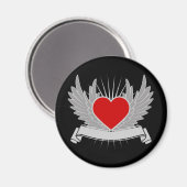 Rood hart magneet (Voorkant / Achterkant)