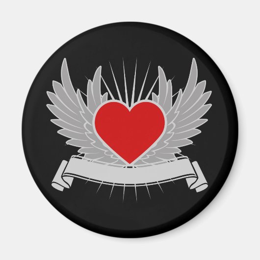 Rood hart magneet (Voorkant)