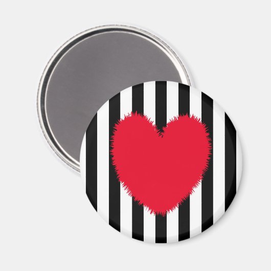 Rood hart magneet (Voorkant / Achterkant)