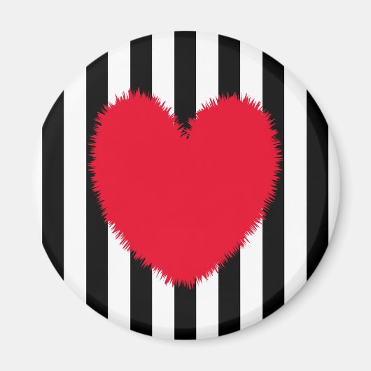 Rood hart magneet (Voorkant)