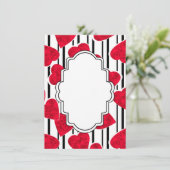 Rood hart menu (Staand voorkant)