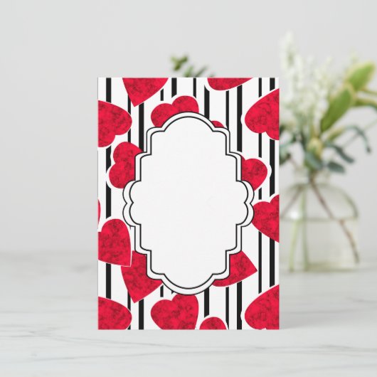 Rood hart menu (Staand voorkant)