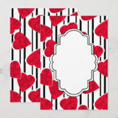 Rood hart menu (Voorkant / Achterkant)