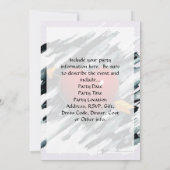 Rood hart met aquarel achtergrond schilderij kaart (Achterkant)