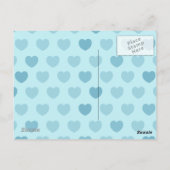 Rood hart met ballonnen, briefkaart (Achterkant)