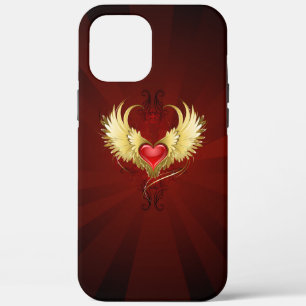 Rood Hart met Gouden Vleugels Case-Mate iPhone Case
