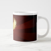 Rood Hart met Gouden Vleugels Grote Koffiekop (Rechts)