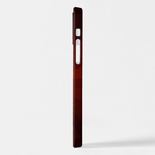 Rood hart met gouden vleugels iPhone hoesje (Linkerkant)