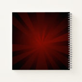 Rood Hart met Gouden Vleugels Notitieboek (Achterkant)