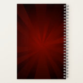 Rood Hart met Gouden Vleugels Notitieboek (Achterkant)