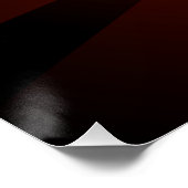 Rood Hart met Gouden Vleugels Perfect Poster (Hoek)