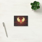 Rood Hart met Gouden Vleugels Post-it® Notes (Kantoor)