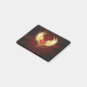 Rood Hart met Gouden Vleugels Post-it® Notes (Schuin)