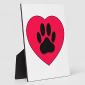 Rood hart met hoge-donkerdruk fotoplaat (Zijkant)