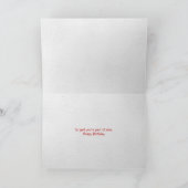 Rood hart met hondenpootafdrukken kaart (Binnen)