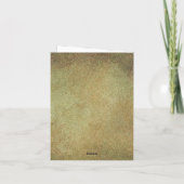 Rood hart met Rozen bewerkbaar Notitiekaartje (Achterkant)