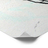 Rood hart met stokfiguur, leven op alles wat je no poster (Hoek)