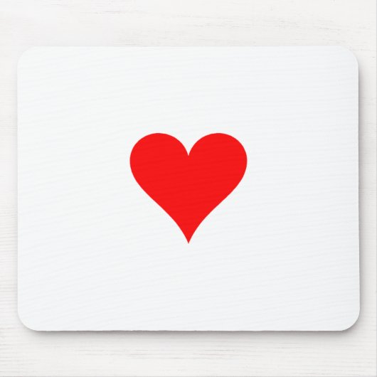 Rood hart muismat (Voorkant)