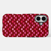 Rood hart naadloos Case-Mate iPhone case (Achterkant (horizontaal))