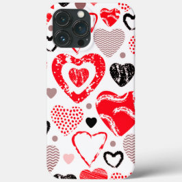 Rood hart naadloos patroon Case-Mate iPhone case
