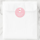 Rood Hart New Jersey Adres Ronde Sticker (Tas)