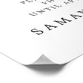 Rood hart niet-aangesloten bruiloft Ceremony Sign Poster (Hoek)