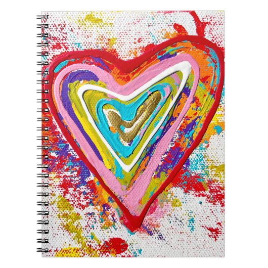 Rood hart Notitieboek (Voorkant)