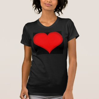 rood_hart_on_zwart_veld t-shirt