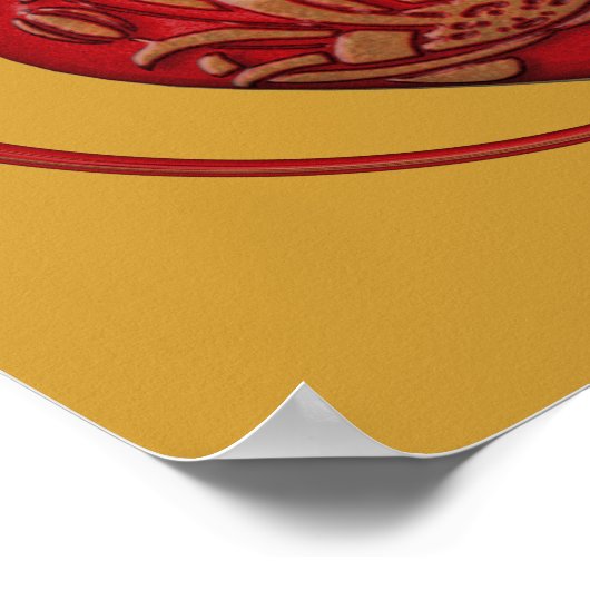  rood hart poster (Hoek)