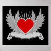 Rood hart poster (Voorkant)