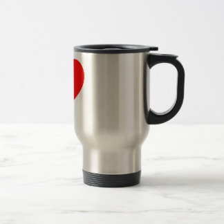 Rood hart reisbeker