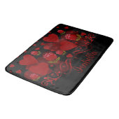Rood hart, rode rozen voor Valentijnsdag Bath Mat (Gekanteld)
