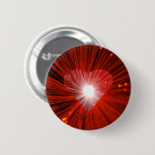 Rood hart ronde knoppenbadge ronde button 5,7 cm (Voorkant /achterkant)
