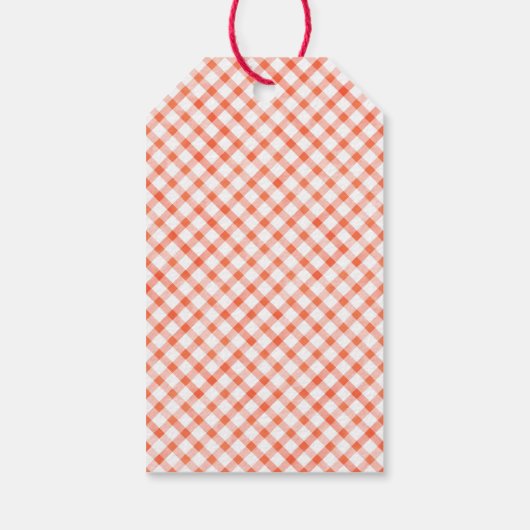 Rood hart schattig klein cadeau label cadeaulabel (Achterkant)