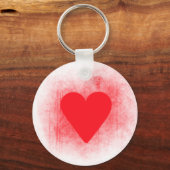 Rood hart sleutelhanger (Voorkant)