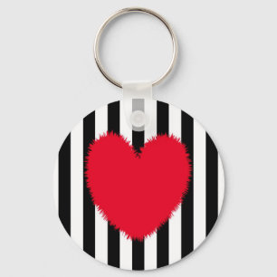 Rood hart sleutelhanger