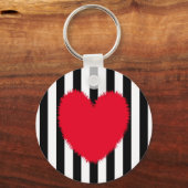Rood hart sleutelhanger (Voorkant)
