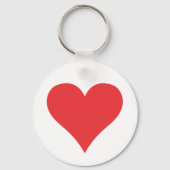 Rood hart sleutelhanger (Voorkant)