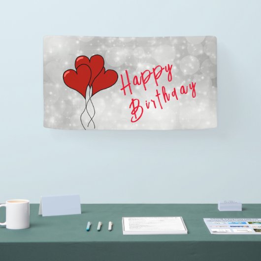 Rood hart spandoek (Beurs)