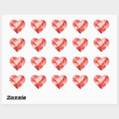 Rood Hart Sticker (Vel)