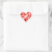 Rood hart sticker (Tas)