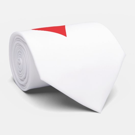 Rood hart stropdas (Opgerold)