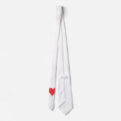 Rood hart stropdas (Achterkant)