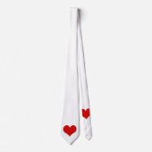 Rood hart Stropdas (Voorkant)